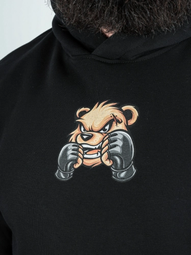Bluza z kapturem "Fighter Bear" - czarna za 249,00 zł