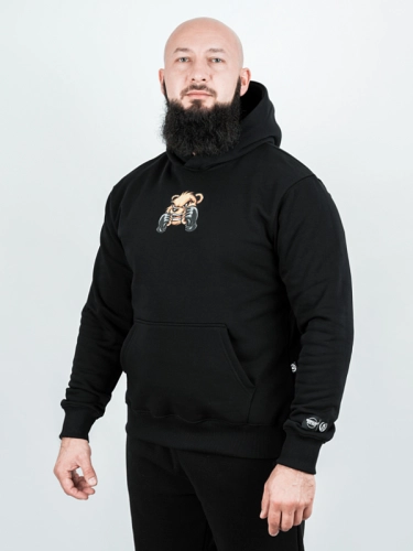 Hoodie "Fighter Bear" - black for 249,00 PLN