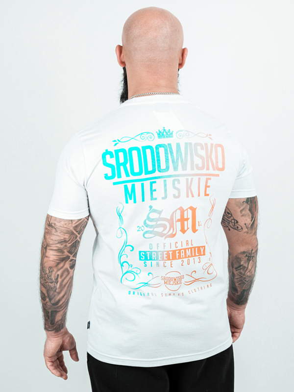 "Theme 2.0" T-shirt - White / Blue for 119.00 PLN