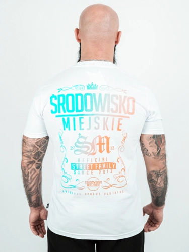"Theme 2.0" T-shirt - White / Blue for 119.00 PLN