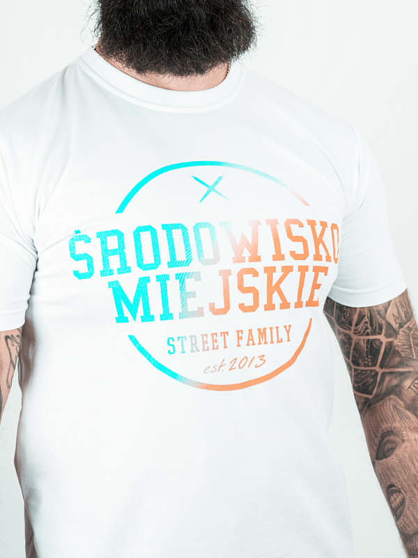 "Theme 2.0" T-shirt - White / Blue for 119.00 PLN