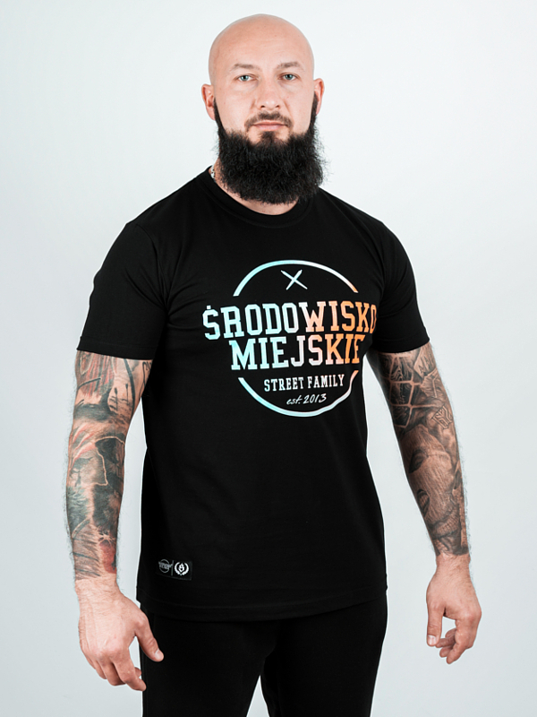 Koszulka "Theme 2.0" - Czarna / Niebieska za 119,00 zł