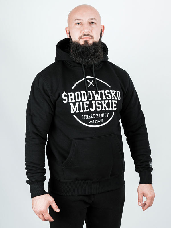 Hoodie "Theme" - Black / White for 239,00 PLN