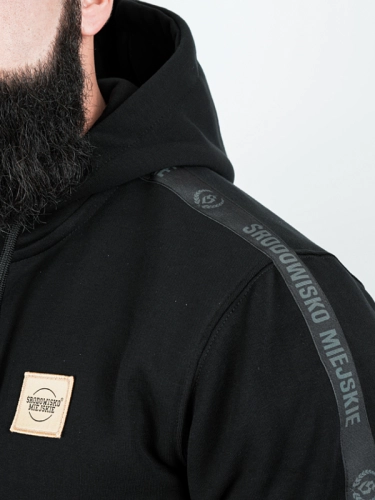 Zip-up hoodie "CLS Gold" - Black for 249.00 PLN
