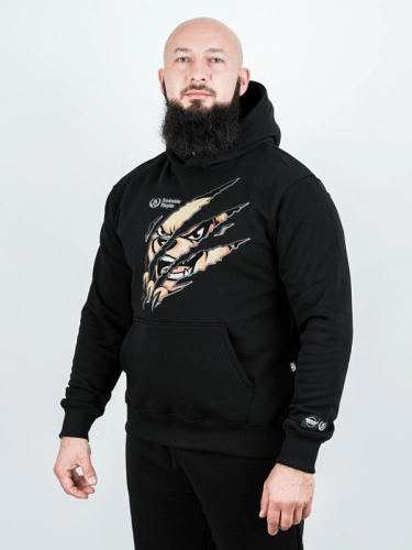 Bluza z kapturem "Slash Bear" - czarna za 249,00 zł