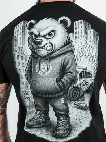Koszulka "Bear Citizen" - czarna za 119,00 zł