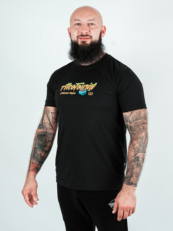 T-shirt "Alcotourist" - black for 119,00 PLN