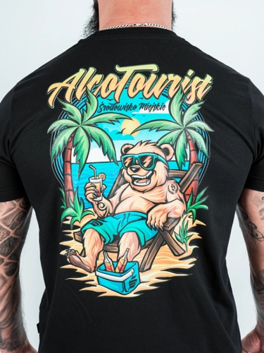 T-shirt "Alcotourist" - black for 119,00 PLN