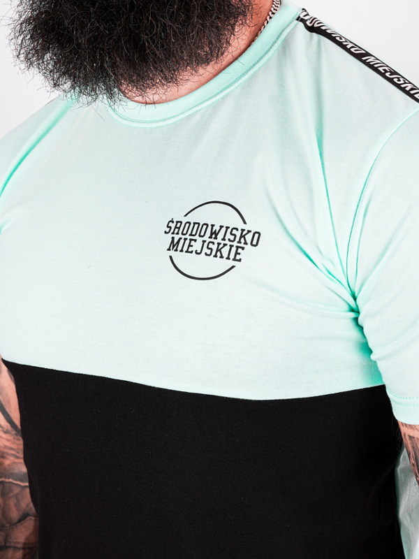 T-shirt "Classic small" - mint / black for 119,00 PLN
