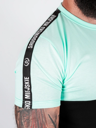 T-shirt "Classic small" - mint / black for 119,00 PLN