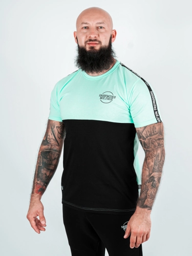 T-shirt "Classic small" - mint / black for 119,00 PLN