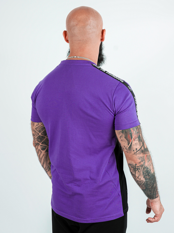T-shirt "Classic small" - violet / black for 119,00 PLN