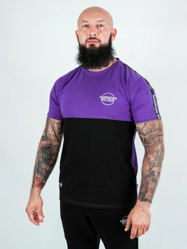 Koszulka "Classic small" - fioletowa / czarna za 119,00 zł