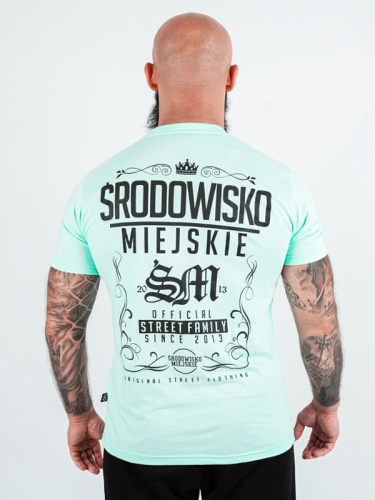 T-shirt "Theme" - mint / black for 119,00 PLN