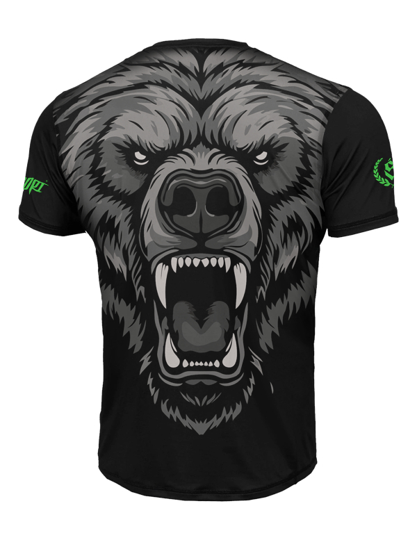 T-shirt Sport Mesh "Angry Grizzly" - black for 139,00 PLN