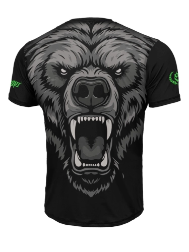 Koszulka Sportowa Mesh "Angry Grizzly" - czarna za 139,00 zł