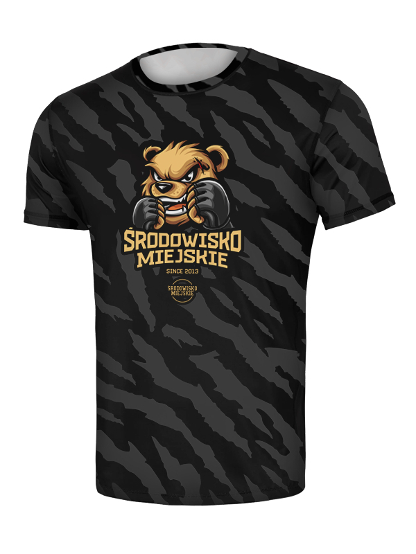 Koszulka Sportowa Mesh "Wild Bear" - czarna za 139,00 zł