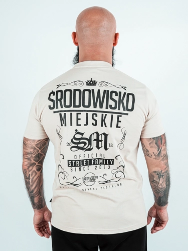 Koszulka "Theme" - Beżowa / Czarna za 119,00 zł
