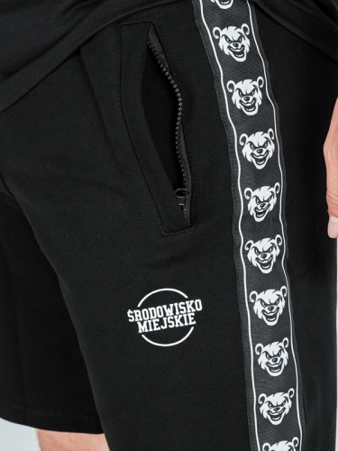 Shorts "Classic Lampas" - Black / White for 179,00 PLN