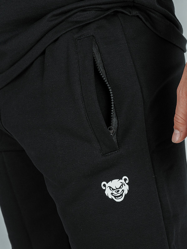 Sweatpants "Mordka" - Black / White for 219,00 PLN