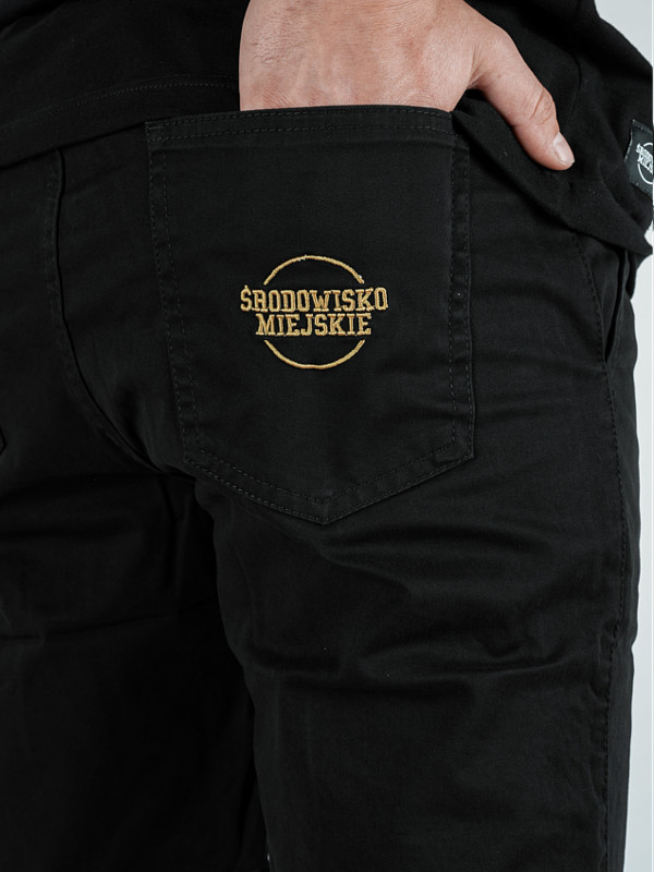 "Classic Icon" Fabric Shorts Black/Gold for 169.00 PLN
