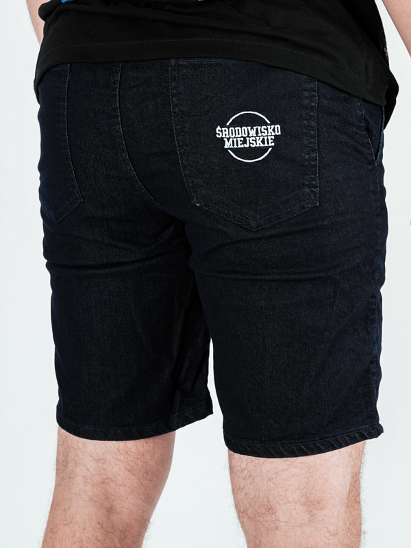 Krótkie Spodenki Jeansowe "Classic Icon" Ciemne Niebieskie za 169,00zł