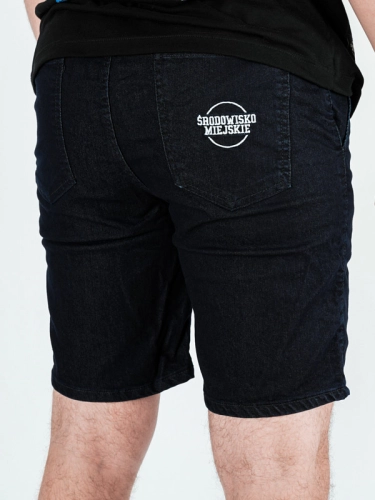 Krótkie Spodenki Jeansowe "Classic Icon" Ciemne Niebieskie za 169,00zł