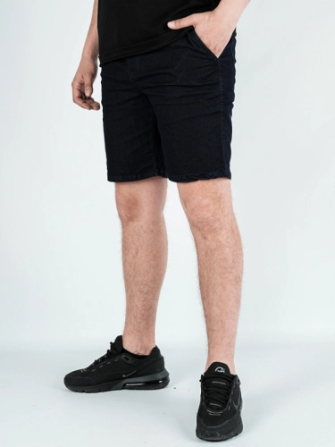 "Classic Icon" Denim Shorts, Dark Blue for 169.00 PLN