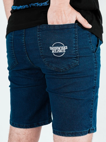 "Classic Icon" Blue Denim Shorts for 169.00 PLN