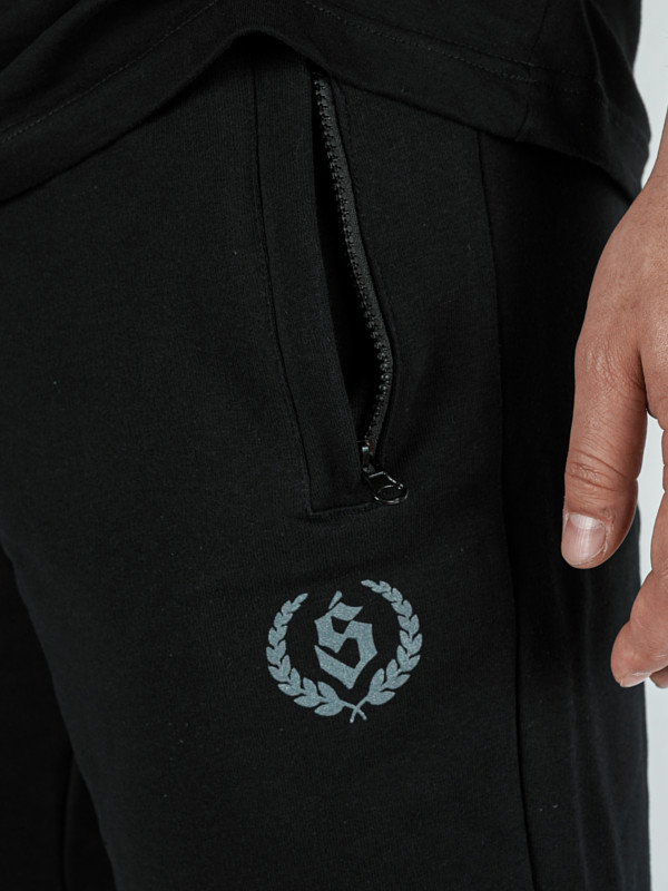 Krótkie Spodenki Dresowe "Laur" - Czarne za 149,00 zł