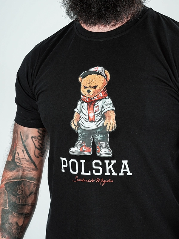 "Polska - Bear" T-shirt - Black for 119.00 PLN