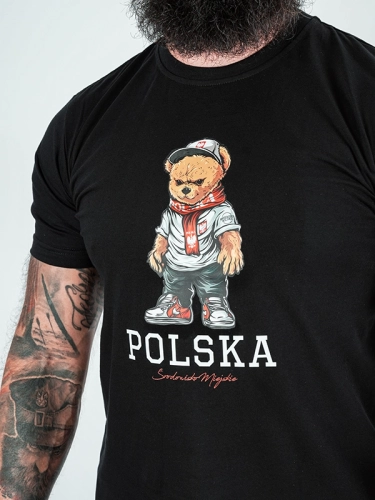Koszulka "Polska - Bear" - Czarna za 119,00 zł 2