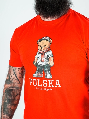 Koszulka "Polska - Bear" - Czerwona za 119,00 zł 2
