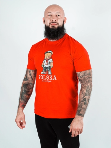 "Polska - Bear" T-shirt - Red for 119.00 PLN