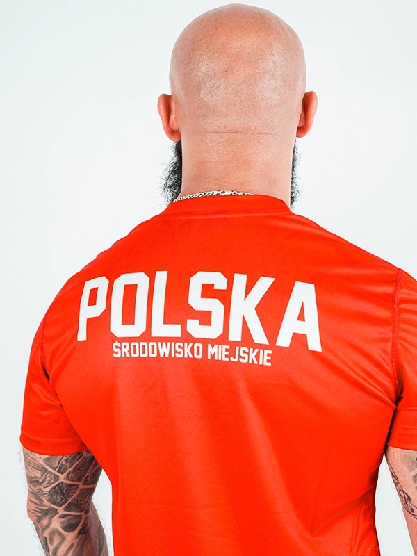Mesh Sports T-shirt "Poland - ŚM" - Red / White 139.00 PLN