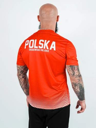 Koszulka Sportowa Mesh "Polska - ŚM" -  Czerwona / Biała 139,00 zł 2