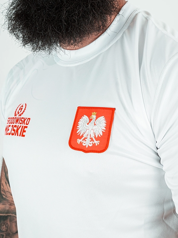 Koszulka Sportowa Mesh "Polska - ŚM" - Biała / Czerwona 139,00 zł