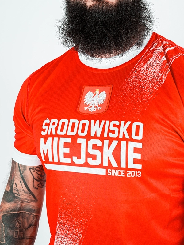 Koszulka Sportowa Mesh "Polska - Essential" -  Czerwona 139,00 zł