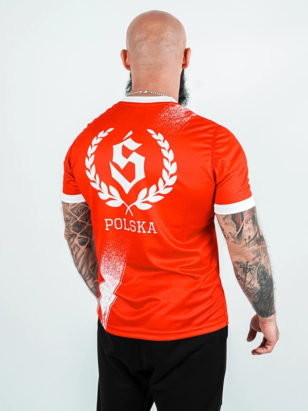 Koszulka Sportowa Mesh "Polska - Essential" -  Czerwona 139,00 zł