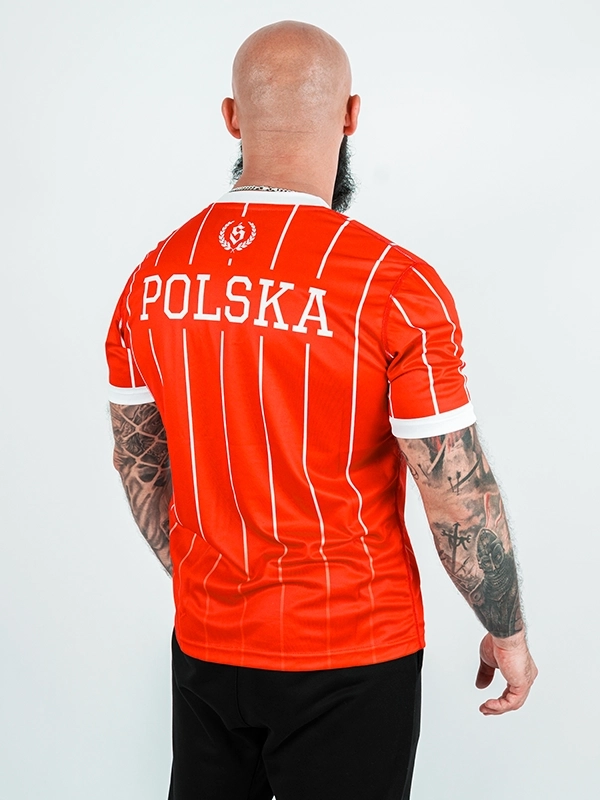 Mesh Sports T-shirt "Poland - Retro" - Red / White 139.00 PLN
