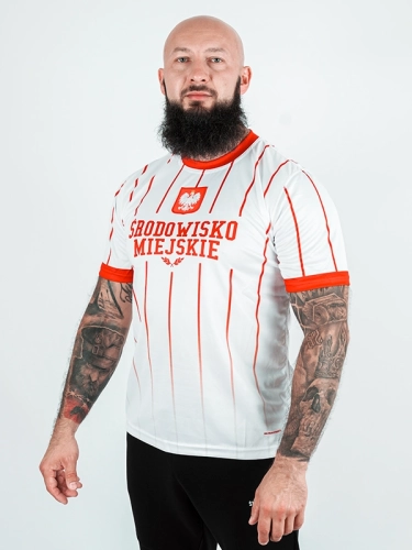 Koszulka Sportowa Mesh "Polska - Retro" - Biała / Czerwona 139,00 zł