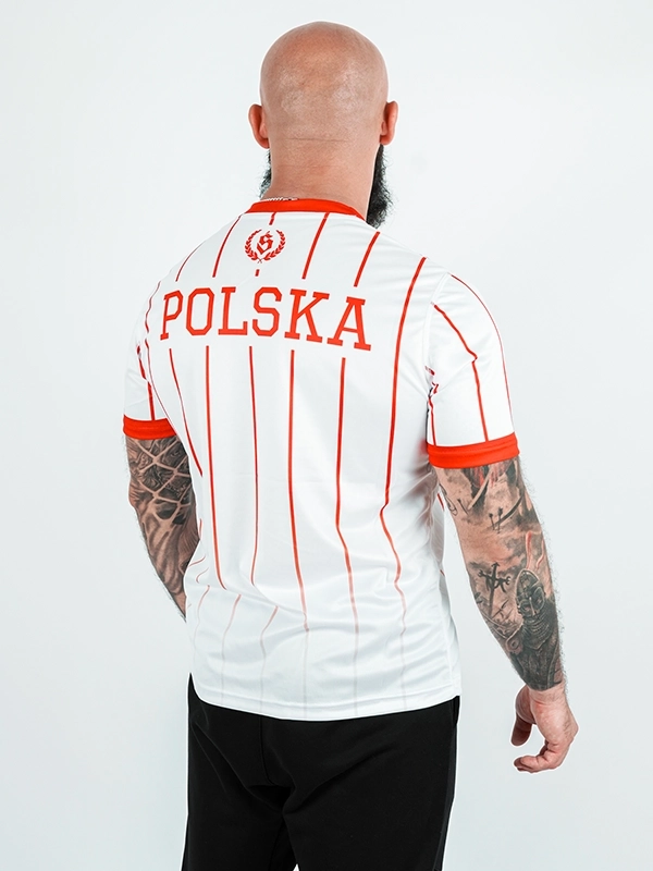 Koszulka Sportowa Mesh "Polska - Retro" - Biała / Czerwona 139,00 zł
