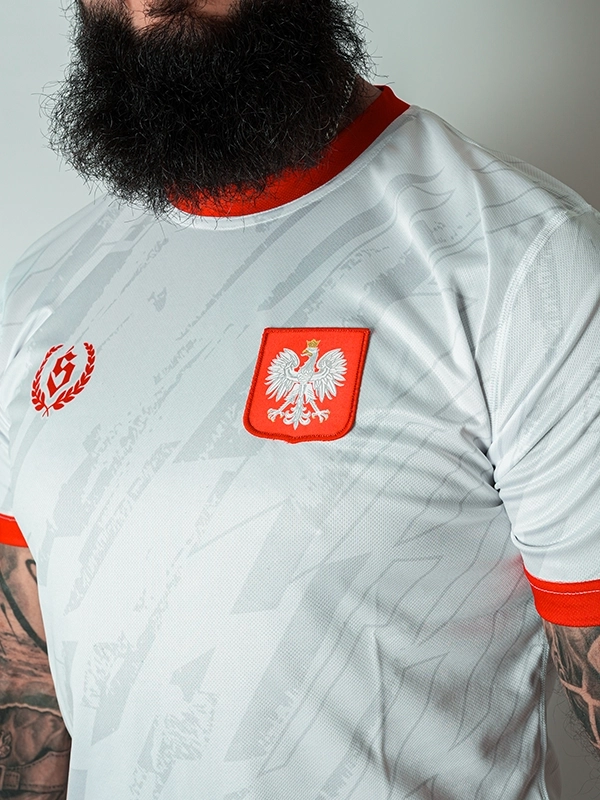 Koszulka Sportowa Mesh "Polska - Laur small" - Biała 139,00 zł