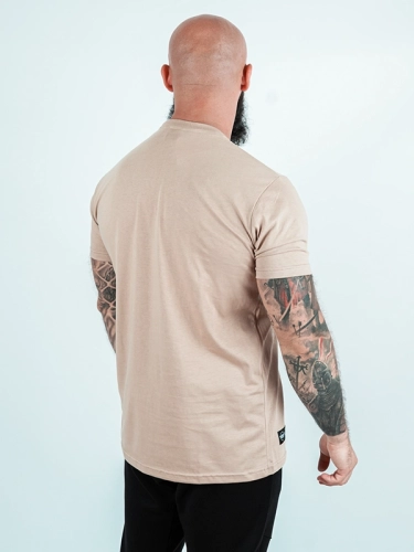 "Outline" T-shirt - Beige / Black for 109.00 PLN 2