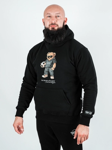 Bluza z kapturem "Fan Bear" - Czarna za 249,00 zł