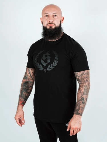 Koszulka "Big laur" - Czarna za 109,00 zł