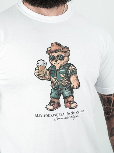 "Alcotourist Bear" T-shirt - White for 119.00 PLN 2