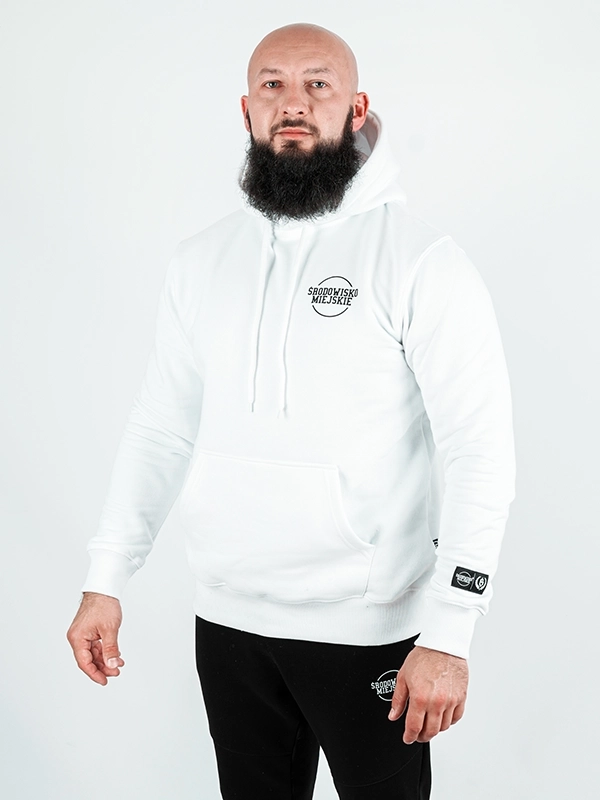 Bluza z kapturem "Split" - biała za 269,00 zł