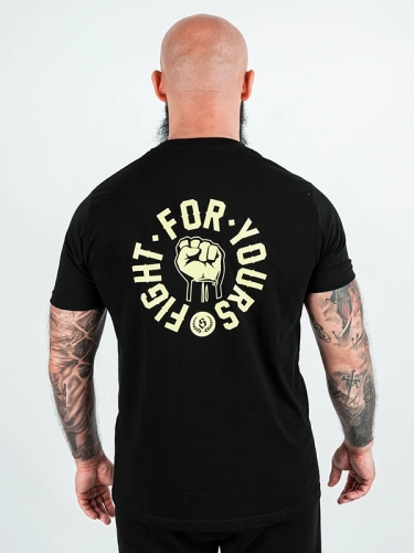 "Fight for yours - fist" T-shirt - Black for 119.00 PLN