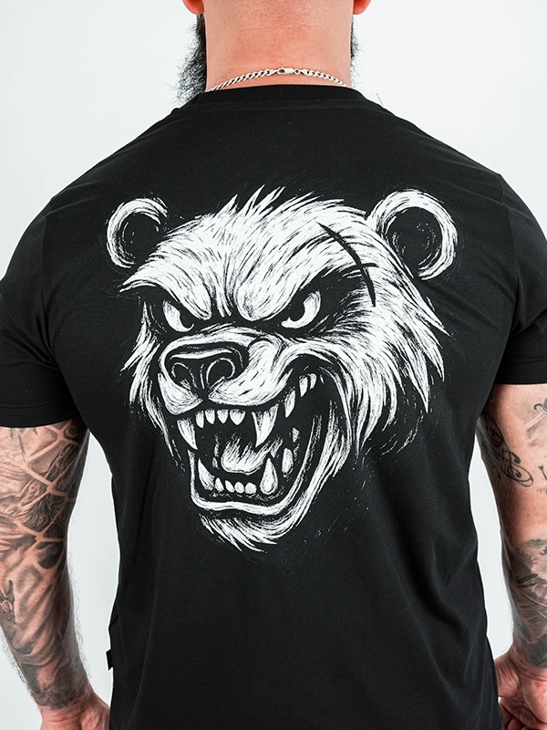 Koszulka "Bear Madness" - czarna za 129,00 zł